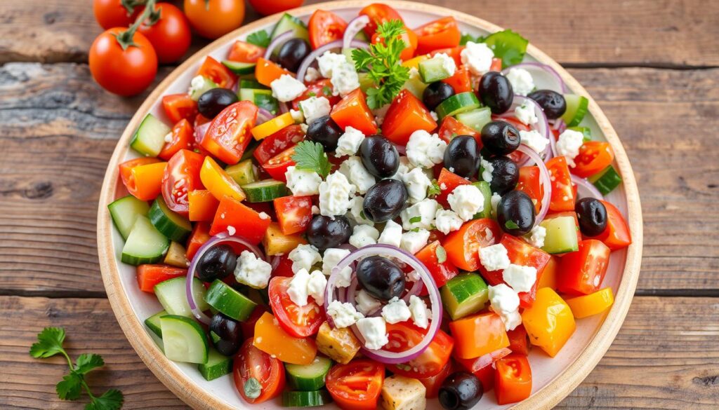 Mediterranean Chopped Salad Ingredients