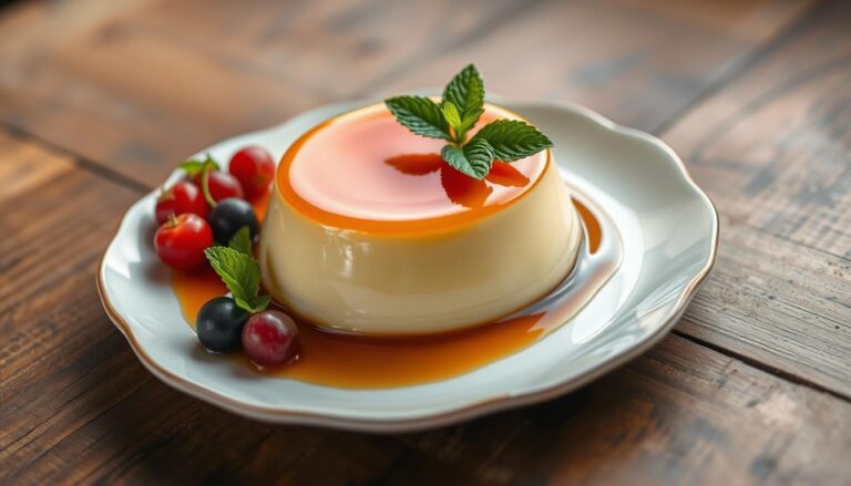 flan dessert