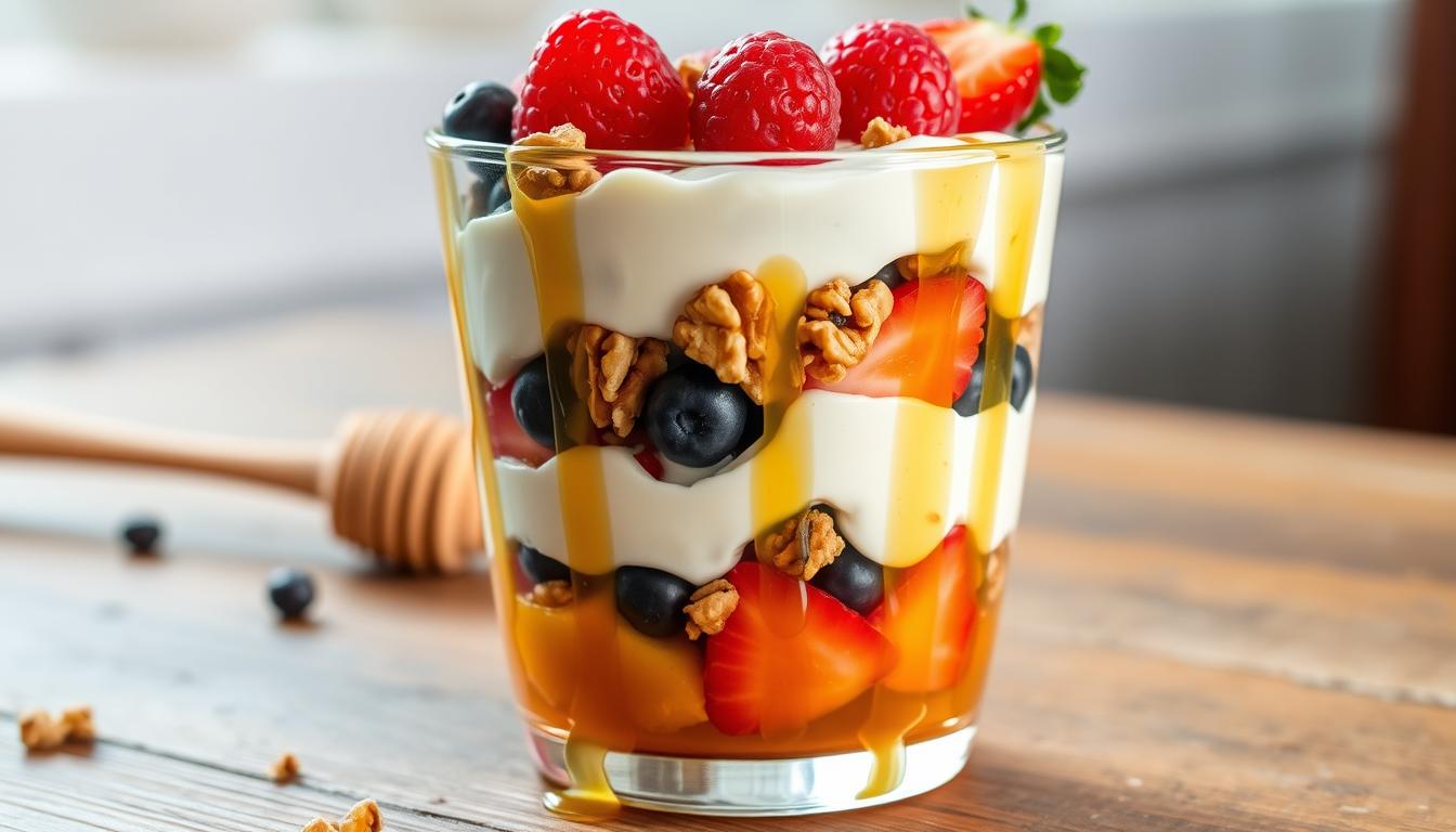 Greek Yogurt Parfait with Honey and Walnuts