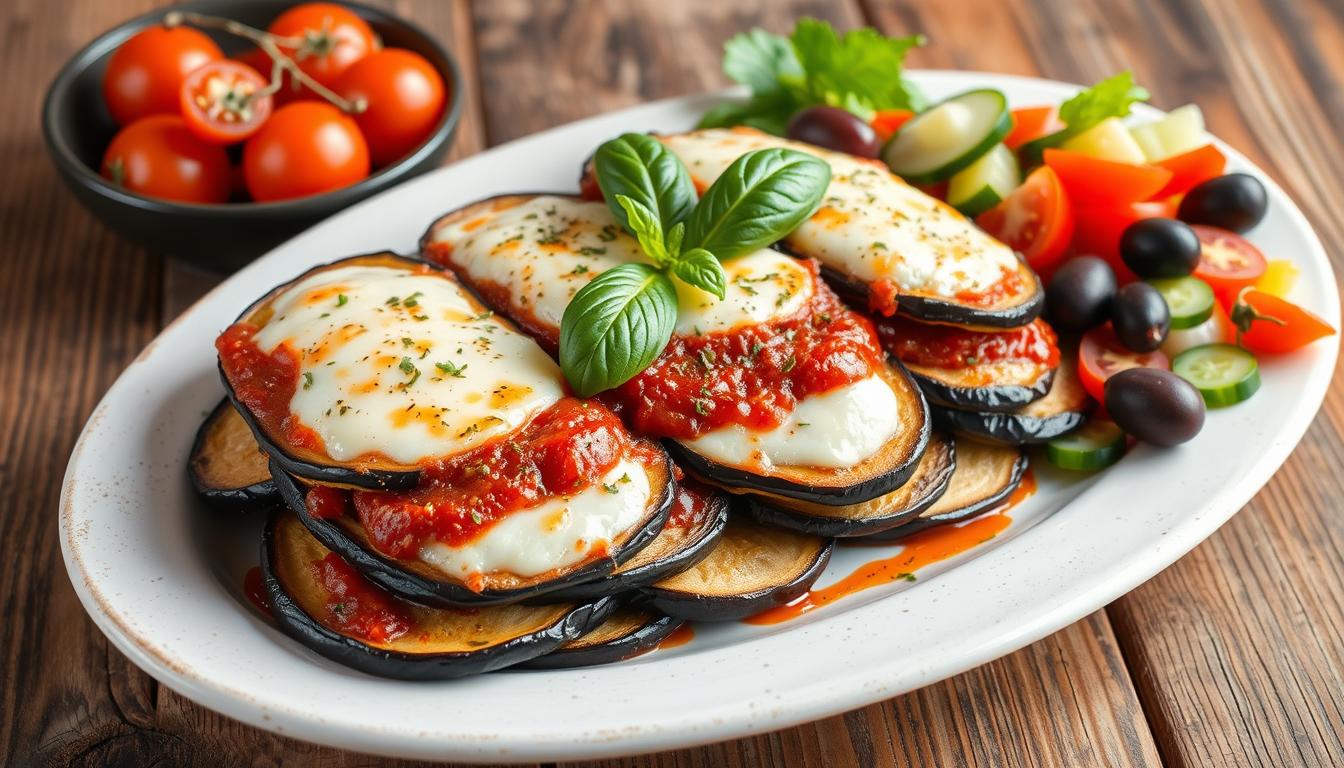 Healthy Mediterranean Eggplant Parmesan